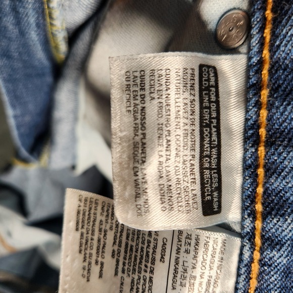 Levi's 550 Jeans Men's 46X30 Straight Relaxed Denim Blue Pre-Owned - Picture 8 of 16